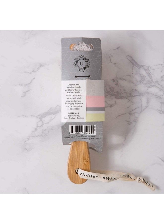 Urbana Spa Prive Home Spa Collection Pumice Stone With Nail Brush - Image 4