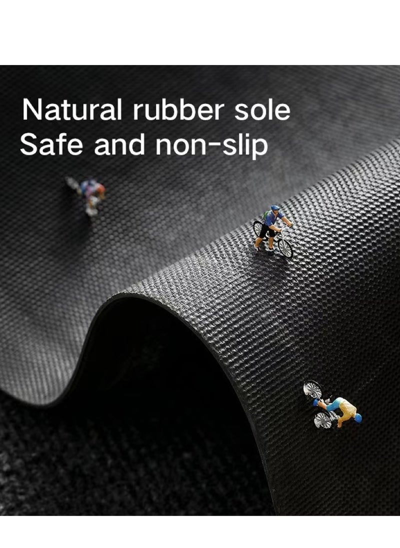 Kutis 1-Piece Welcome Anti-Skid Doormat Polyester Dark Grey 75x45 Centimeter  - Image 5
