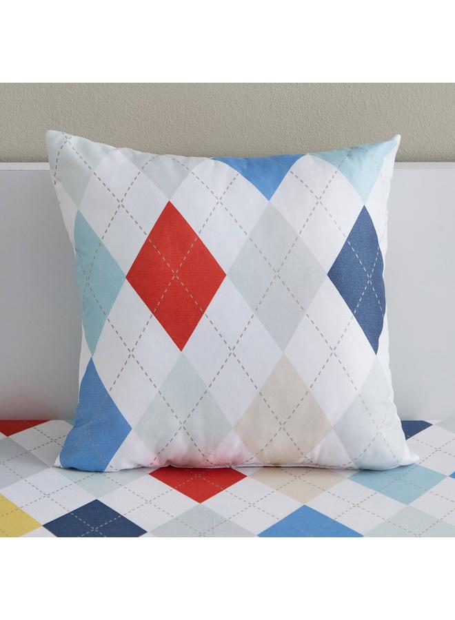 نورا وسادة محشوة منقوشة قابلة للعكس مقاس 40 × 40 سم - Image 1