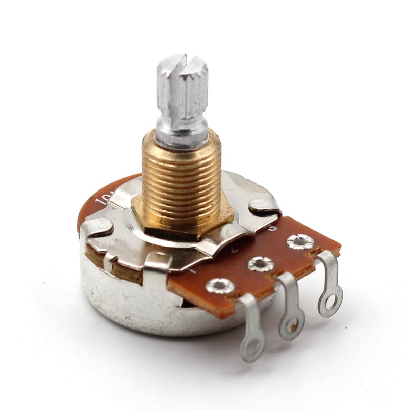 X-ON Set of Four (4X) Bourns 500K SHORT Split Shaft Audio Taper Low Friction Potentiometers - Image 5
