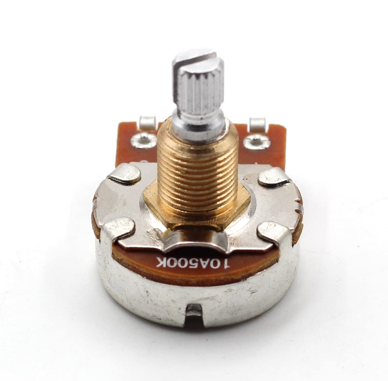 X-ON Set of Four (4X) Bourns 500K SHORT Split Shaft Audio Taper Low Friction Potentiometers - Image 3