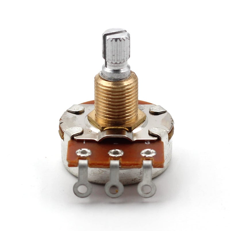X-ON Set of Four (4X) Bourns 500K SHORT Split Shaft Audio Taper Low Friction Potentiometers - Image 2