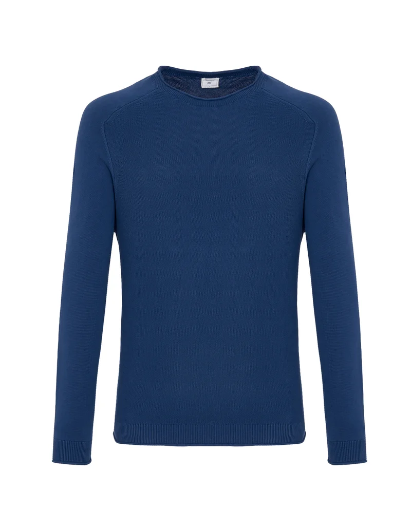 Camicissima LUXURY ROUND NECK COTTON CREW NECK SWEATER