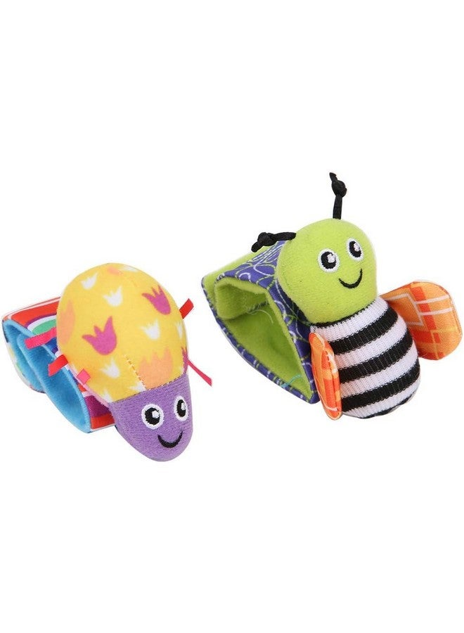 BeFunky Butterfly Wrist Rattles and Foot Finder Sock Toy for Toddlers, Baby Essentials and Gifts for 0-3, 3-6, 6-12 Months (Pack of 4) - Image 3