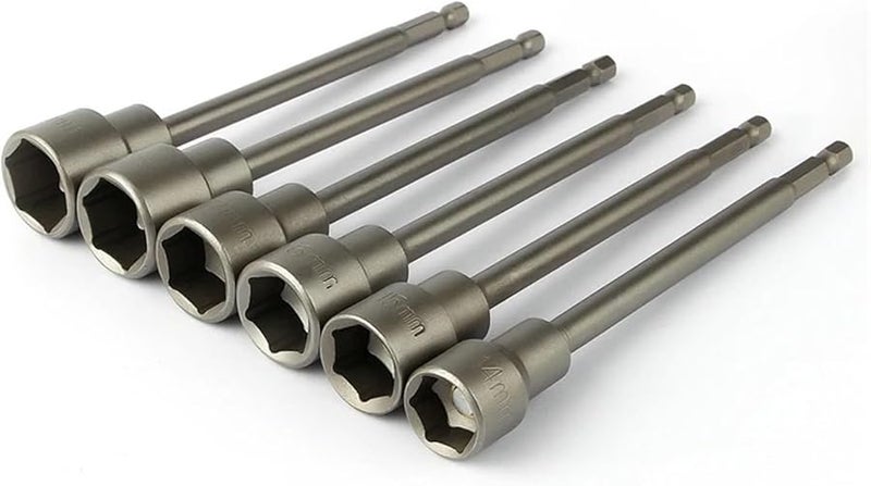 8 مم 150 مم طول مجموعة رؤوس سداسية مغناطيسية أداة محول مثقاب 1 4 بوصة - Image 1