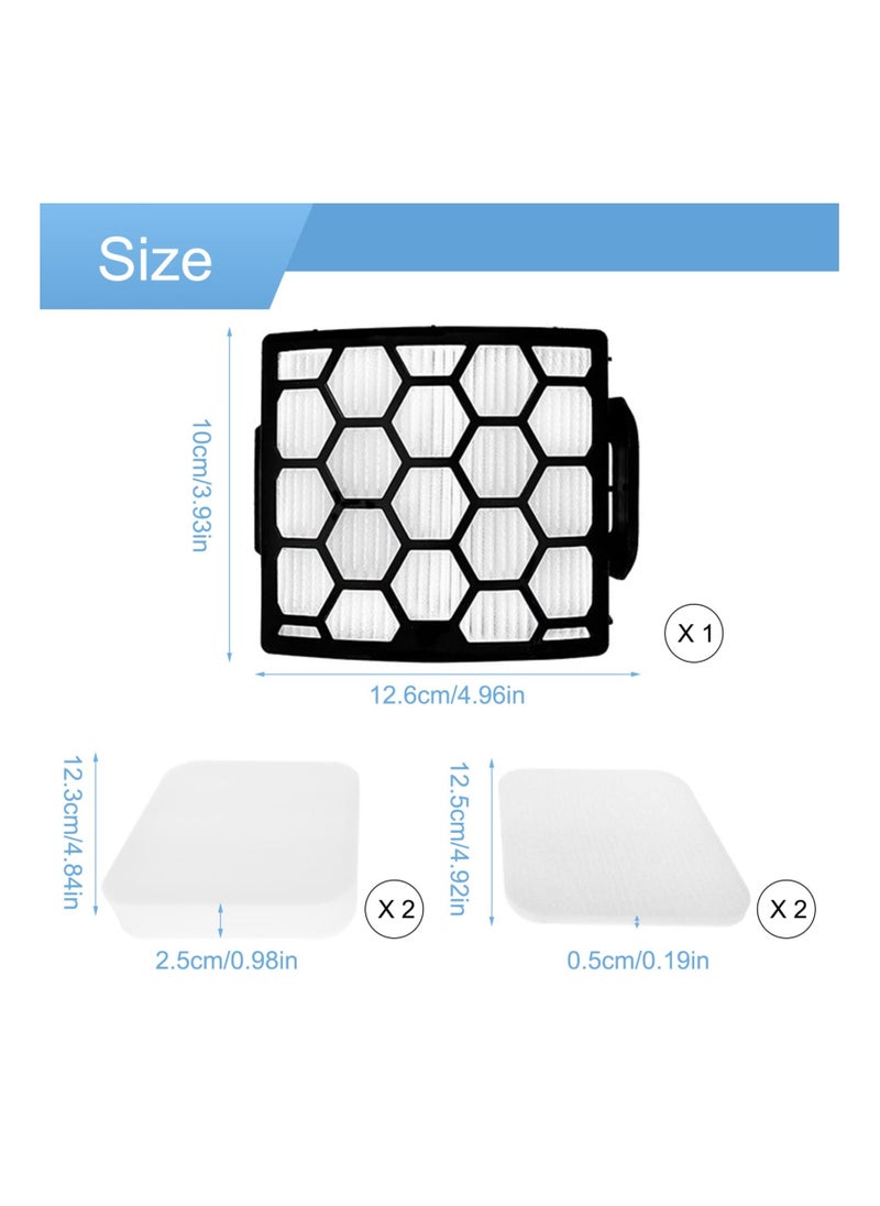 Generic - Replacement Filter Set for Shark NV602UK NV602UKT NV702UK NV702UKT Upright Vacuums OEM (1+2) - Image 1