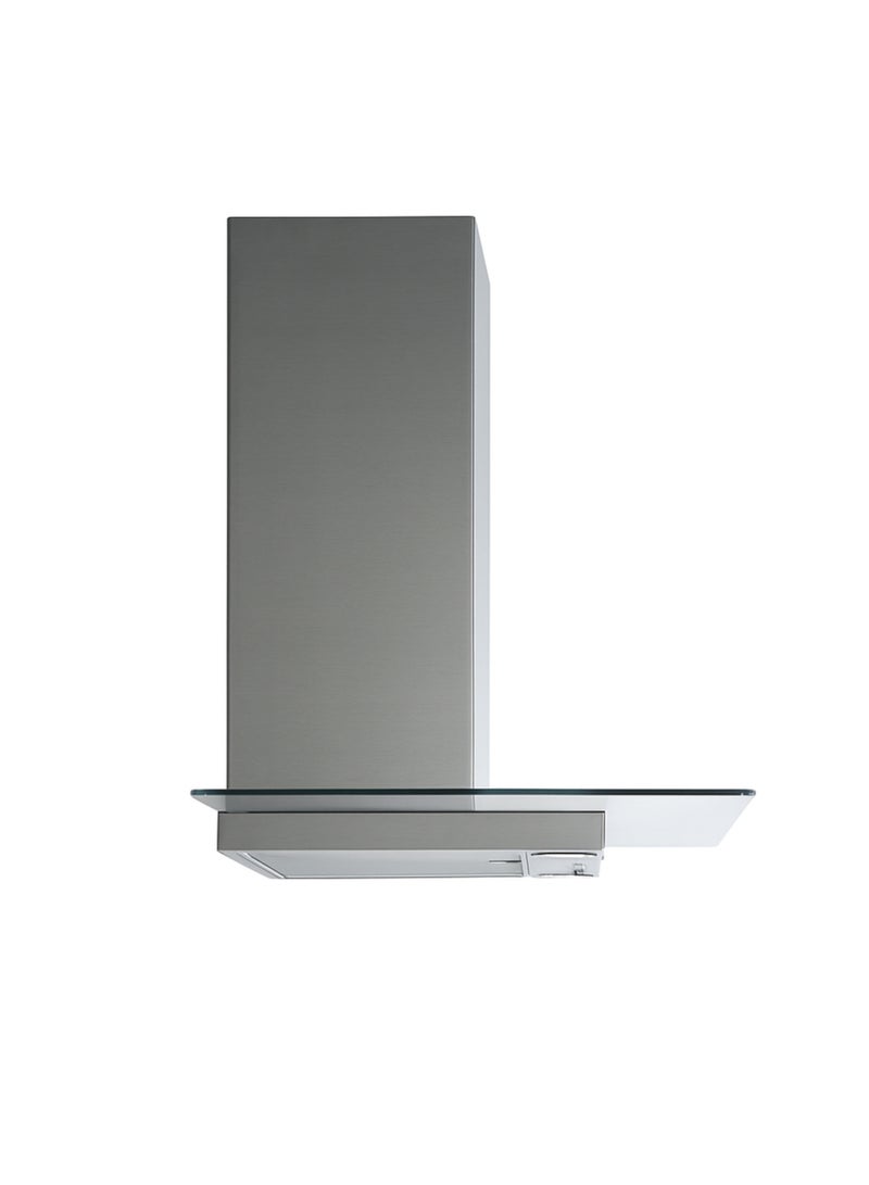 فابر Kitchen Cooker Hood, 90 cm Wall-Mount T-Shape, 420 m³/h Suction Power, 3-Speed, LED Lighting, Stainless Steel/Glass, NICE LED SRM X/V NS A90 ( Made in Italy ) 115 W 325.0617.053 Stainless Steel - Glass - Image 2