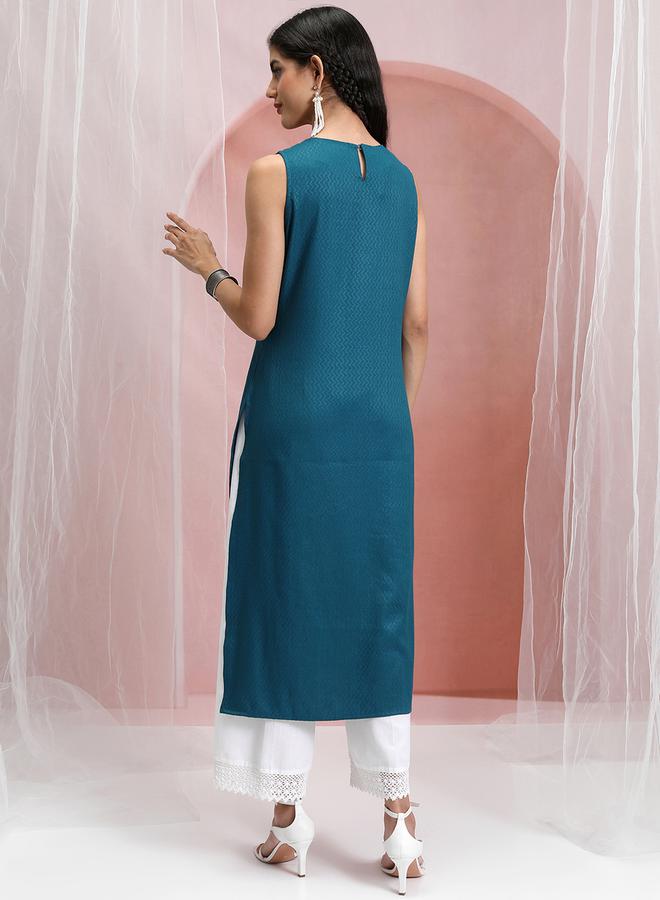 فيشود كورتا أزرق سماوي بلا أكمام - Image 3