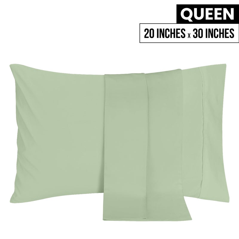 Utopia Bedding Queen Pillow Cases - 2 Pack - Envelope Closure - Soft Brushed Microfiber Fabric - Shrinkage and Fade Resistant Pillow Covers 20 X 30 Inches (Queen  Sage) - Image 2
