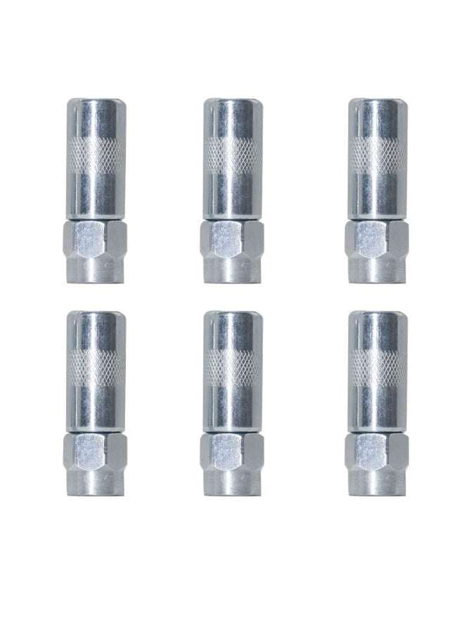 6pcs Grease Gun Nozzle Tips, Grease Gun Accessories, Steel, Copper, Silver - Image 2