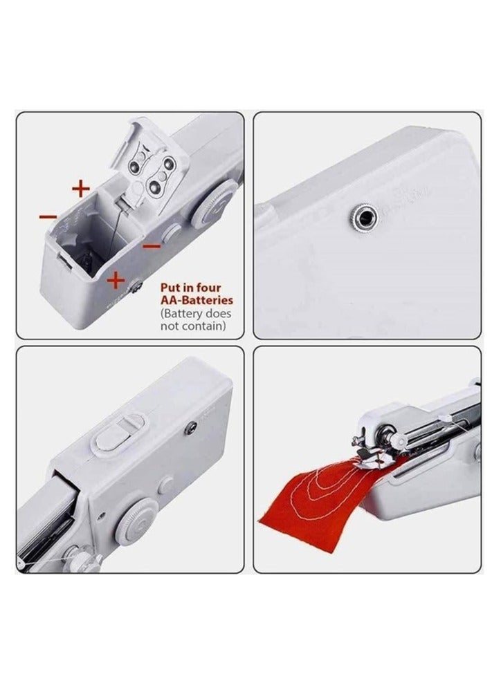 عام آلة خياطة محمولة صغيرة باليد، آلة خياطة كهربائية مع ملحقات، آلة خياطة لاسلكية للمبتدئين، آلة خياطة محمولة كهربائية - Image 2