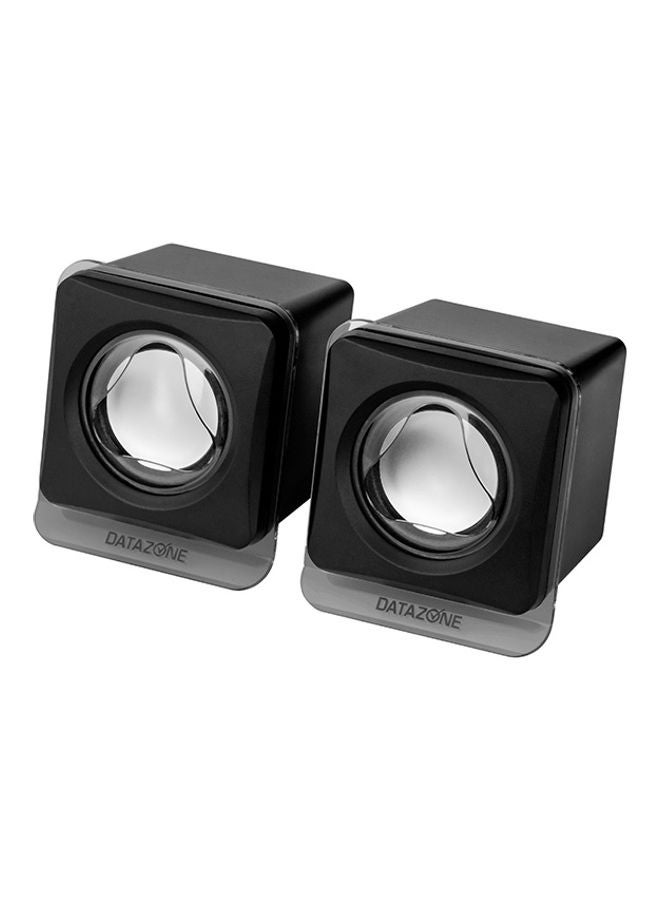 Datazone 2-Piece Multimedia Speaker Black - Image 1