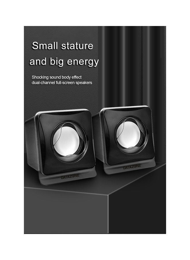 Datazone 2-Piece Multimedia Speaker Black - Image 4