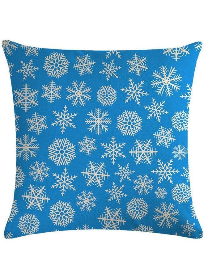 NIBEMINENT Snowflake Geometric Cotton Cushion Cover For Home Decor Multicolour