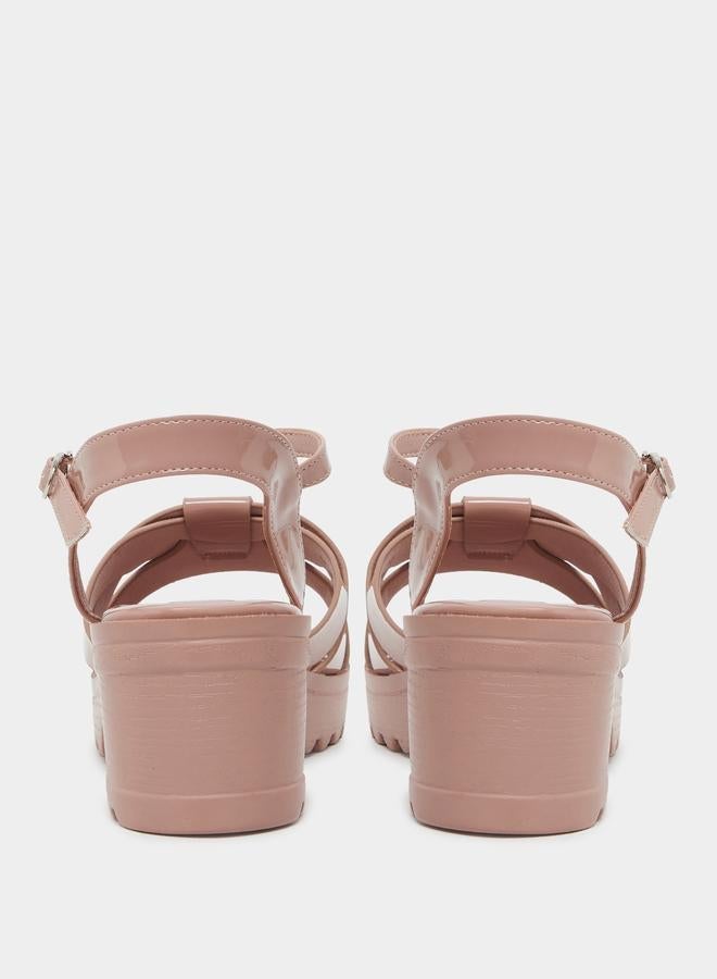 ستايلي صندل بكعب بلاتفورم وسير كاحل - Image 5