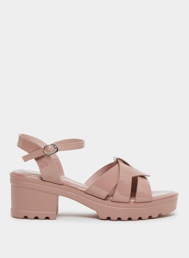 ستايلي صندل بكعب بلاتفورم وسير كاحل - Image 1