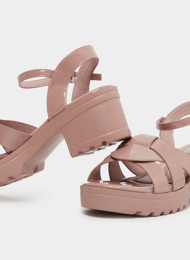 ستايلي صندل بكعب بلاتفورم وسير كاحل - Image 4