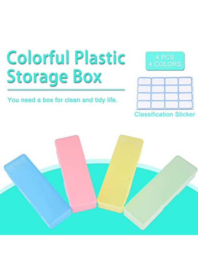 Lokyango 4Piece Plastic Storage Box for Nail Tools Multicolor Manicure Pedicure Supply Organizer - Image 3