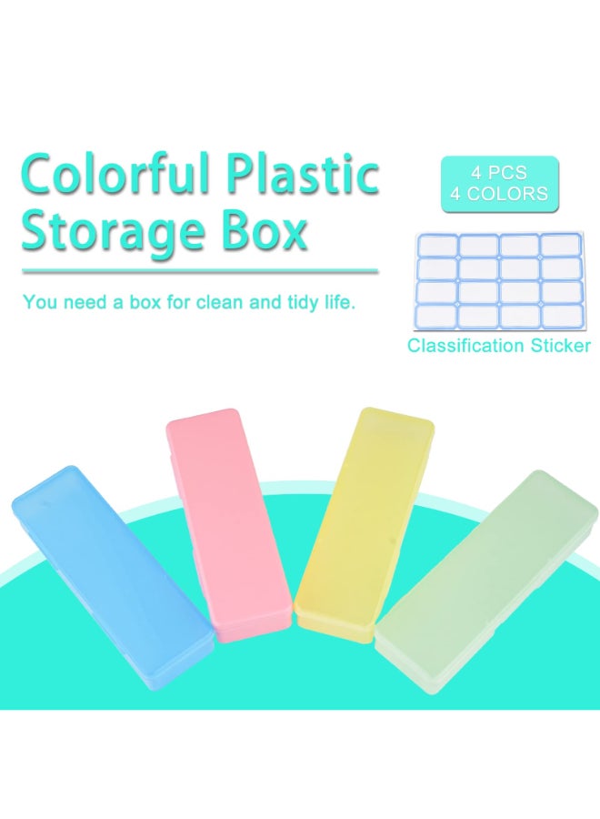 Lokyango 4Piece Plastic Storage Box for Nail Tools Multicolor Manicure Pedicure Supply Organizer - Image 4
