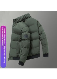 Generic Mens Thick Cotton Jacket Casual Winter Coat Khakis PO  - Image 4