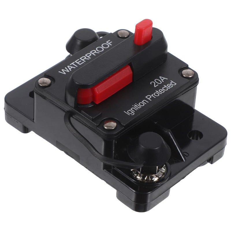 Inline Resettable Fuse Switch 20A 12V 36V Waterproof Circuit Breaker For Car Audio Amplifier Boat RV Truck - Image 2