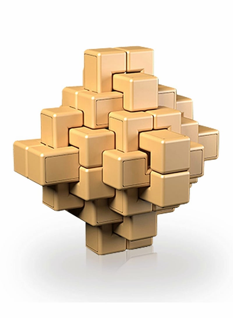 SOLARAE 3D Brain Puzzle Teaser Kongming 24 Lock (Upgraded Version),eco-Friendly materil,Logic Test and Handheld Disentanglement Games, Durable Plastic Educational Toys for Kids and Adults - Image 1