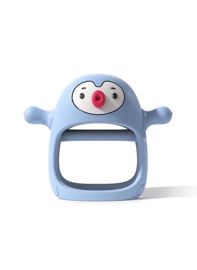 Generic - Hot Sale Penguin Silicone Baby Grinding Stick Baby Chewing Toy Nipple Newborn Toy-Color:Red - Image 1