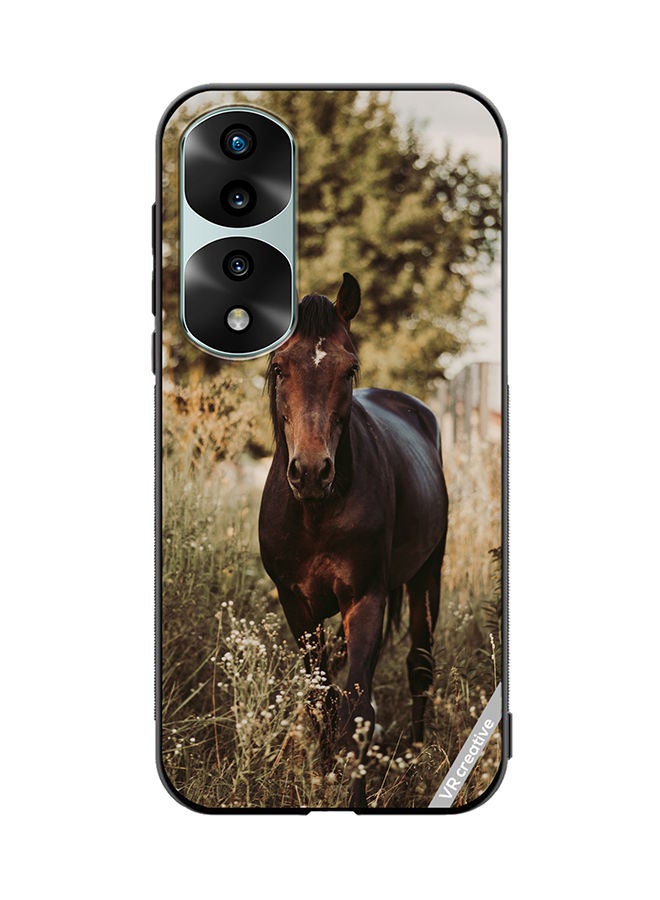 VR CREATIVE Protective Case Cover For Honor 70 Pro plus Brownie Horse Design Multicolour - Image 1