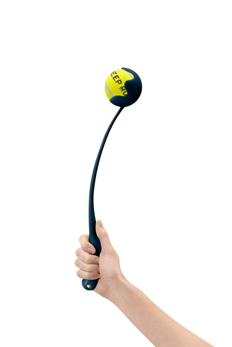 Tchibo Dogs Ball Slinger With Ball, Navy/Yellow - Image 2