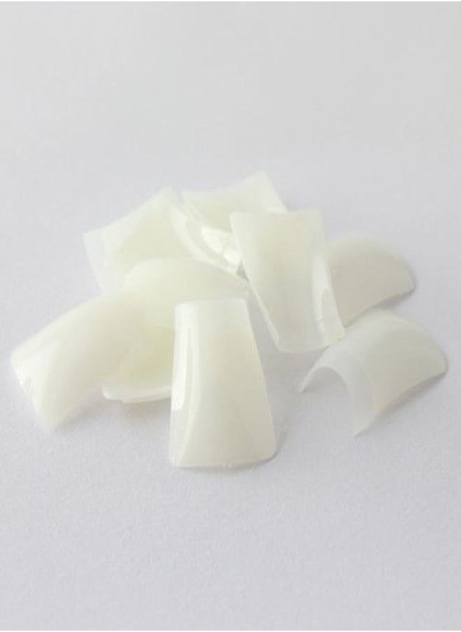 enForten - 500 Pcs Natural Color Duck Feet Style Nail Tips Wide French False Nail Tips Acrylic Nail - Image 1