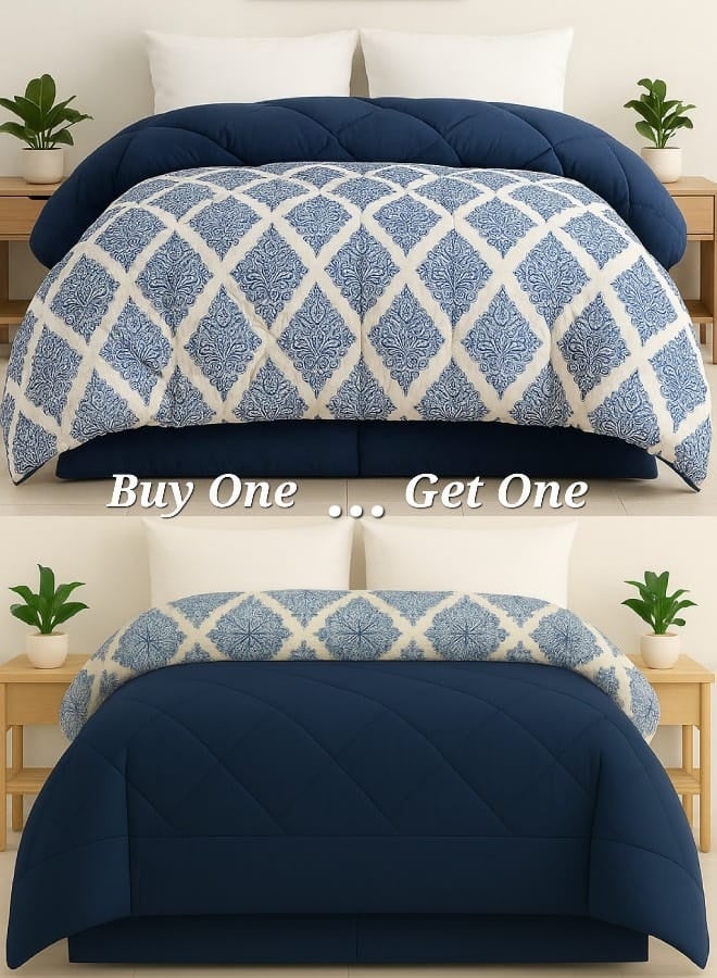 Tiba Buy one get one,Tiba double face quilt, Royal design 2pcs - Image 5