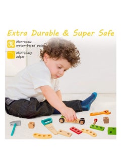 Mike Music Tool Kit For Kids Stickers Montessori Educational Stem Construction Toys for 2 3 4 5 6 Year Old Boys Girls Best Birthday Gift For Kids Tool Kit For Kids  - Image 4