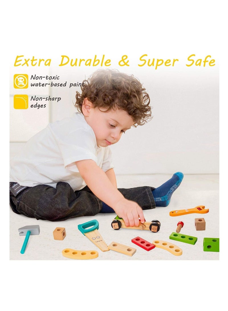 Mike Music مجموعة أدوات للأطفال ملصقات مونتيسوري ألعاب البناء الجذعية التعليمية لمدة 2 3 4 5 6 سنة بنين بنات أفضل هدية عيد ميلاد للأطفال مجموعة أدوات للأطفال - Image 4