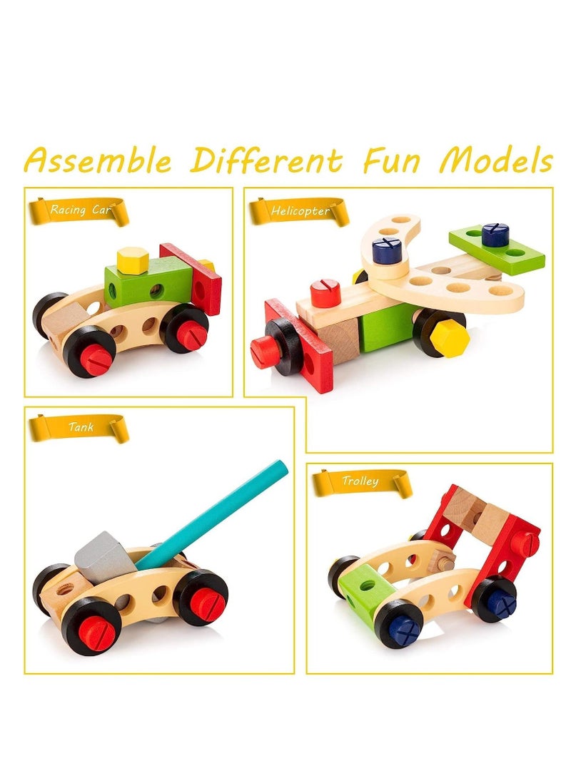 Mike Music مجموعة أدوات للأطفال ملصقات مونتيسوري ألعاب البناء الجذعية التعليمية لمدة 2 3 4 5 6 سنة بنين بنات أفضل هدية عيد ميلاد للأطفال مجموعة أدوات للأطفال - Image 3