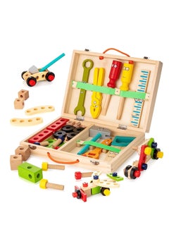 Mike Music Tool Kit For Kids Stickers Montessori Educational Stem Construction Toys for 2 3 4 5 6 Year Old Boys Girls Best Birthday Gift For Kids Tool Kit For Kids  - Image 2