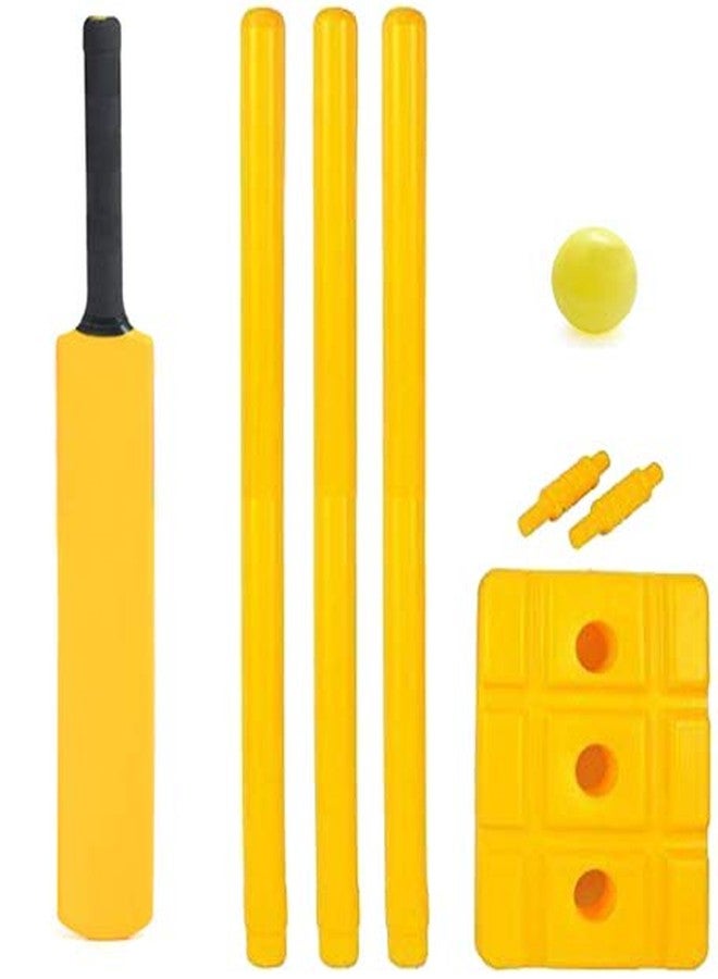 PSE Priya Sports Cricket Plastic Stump Set, 1 Wicket Set, 2 Bails, 1 Bat and 1 Ball - Image 2