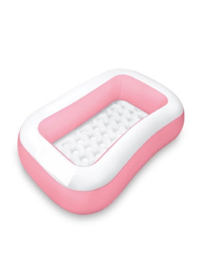 VWretails Rectangular Pink Inflatable Swimming Pool for Kids, Swimming Pool for Kids/Baby Bathing Tub for Girls & Boys Provides Pure Fun and Enjoyment with Soft Comfort and Experience (Pink) - Image 2