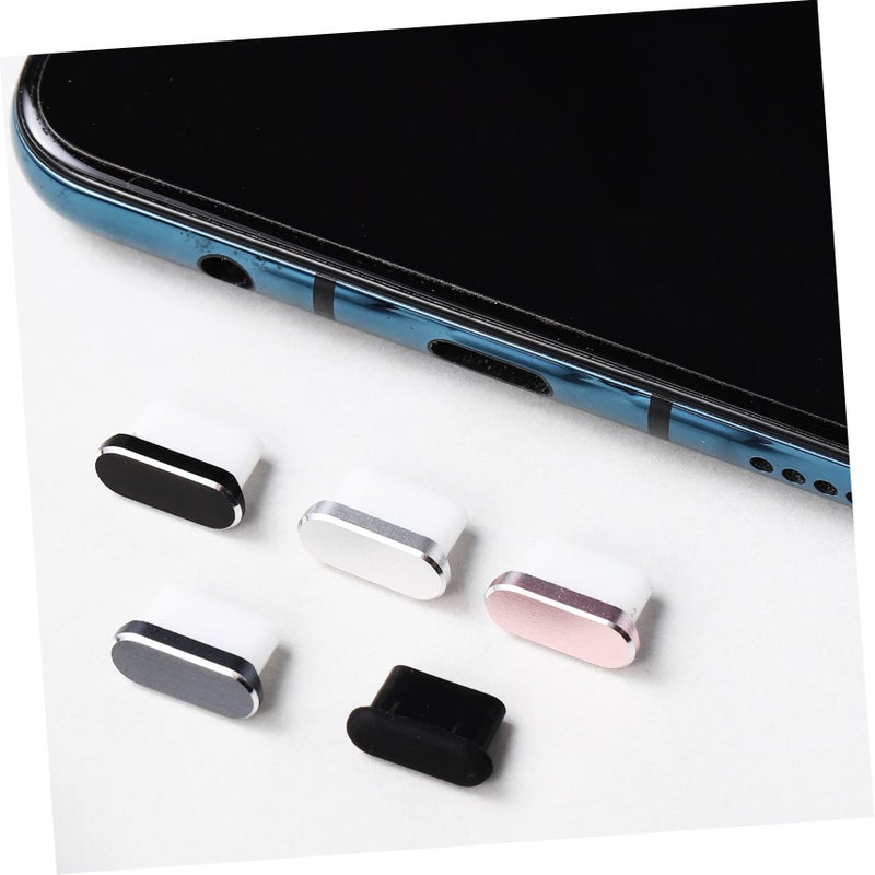 14 قطعة من سدادات الأتربة USB C أغطية نوع C لمنافذ الهاتف أسود - Image 4
