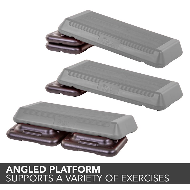 Freestyle STEP The Step (Made in USA) Original Aerobic Platform – Circuit Size Grey Aerobic Platform and Original Black Risers - Image 4