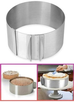 Set of 2 Square and Round Practical Adjustable Luxury Adjustable Cake Molds Stainless Steel - pzsku/Z9FE21406ADA1C4DB5119Z/45/_/1728061996/0a7c0b19-8317-432f-a36e-eaec5b9009ed