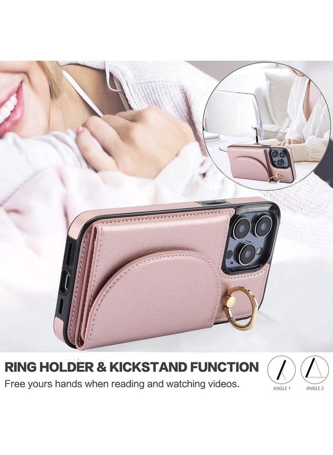 Zaboon Case For iPhone 11 YM007 Ring Holder Card Bag Skin Feel Phone Case - Image 5