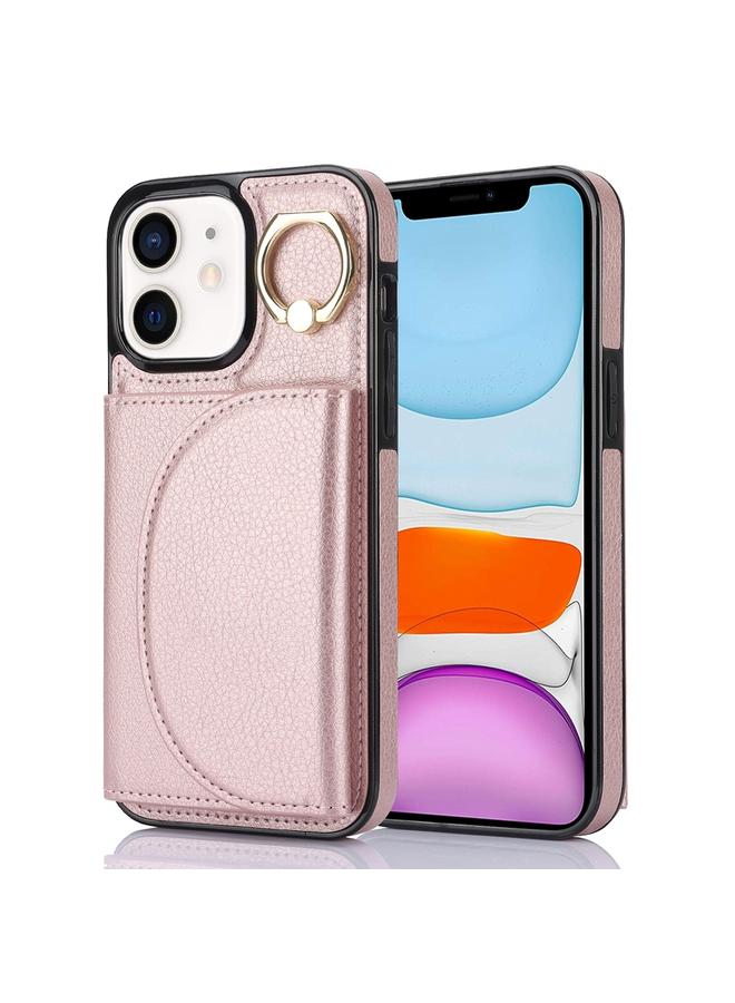 Zaboon Case For iPhone 11 YM007 Ring Holder Card Bag Skin Feel Phone Case - Image 1