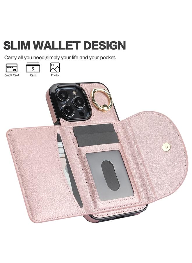 Zaboon Case For iPhone 11 YM007 Ring Holder Card Bag Skin Feel Phone Case - Image 4