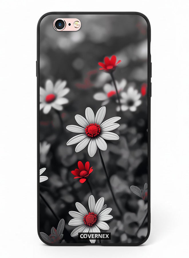 Covernex Apple iPhone 6 Protective Case Cover Printed Featuring Midnight Daisies Set of Flowers - Image 2