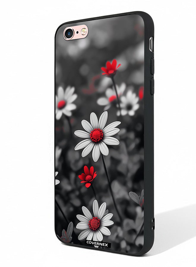Covernex Apple iPhone 6 Protective Case Cover Printed Featuring Midnight Daisies Set of Flowers - Image 1