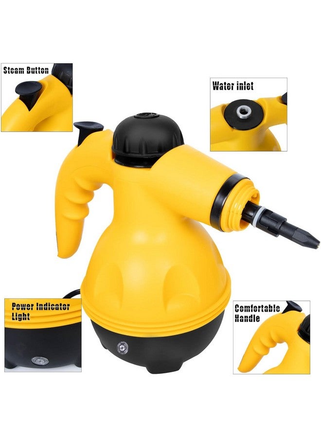 Foliam FOLIAM Handheld Steam Cleaner, Multipurpose Portable Upholstery Steamer with Safety Lock and 9 Accessory Kit for Carpet, Couch, Clothes, Mattress, Car Seats, Kitchen, Floor Steamer Cleaning - Image 3
