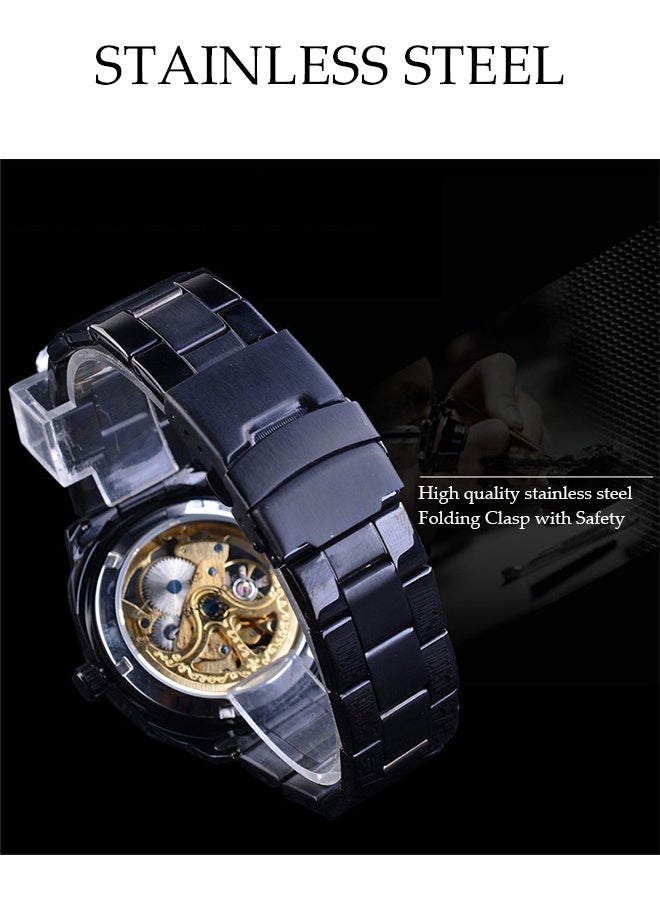 DUNISO Automatic Watch for Men，Luxury Automatic Machenical Watch,Stainless Steel Mechanical Wrist Watch,Daily Life Waterproof Design,Night Light Design，Suitable for Daily Business Meetings and Gatherings - Image 5