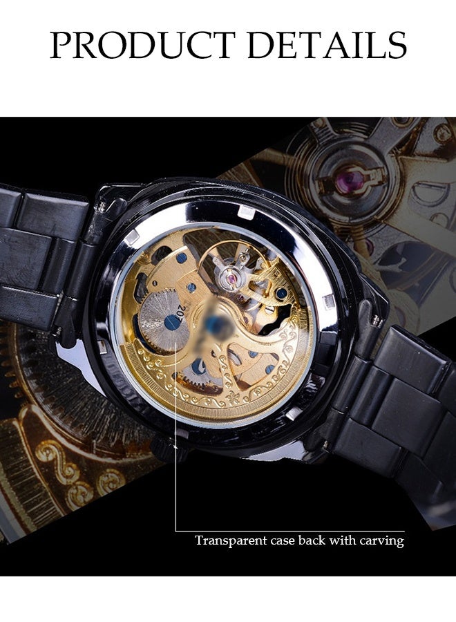 DUNISO Automatic Watch for Men，Luxury Automatic Machenical Watch,Stainless Steel Mechanical Wrist Watch,Daily Life Waterproof Design,Night Light Design，Suitable for Daily Business Meetings and Gatherings - Image 2