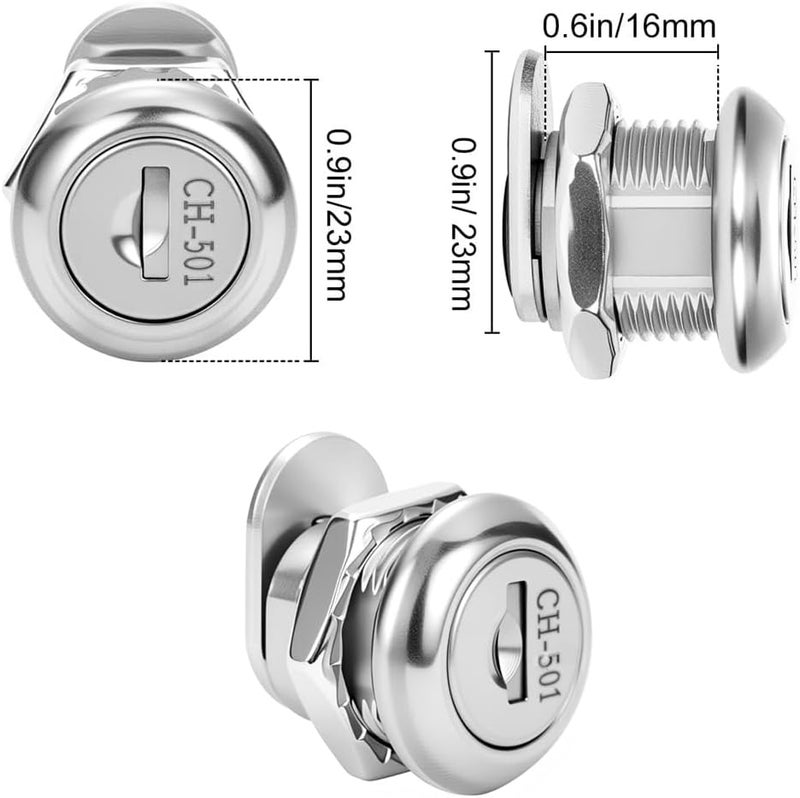 WOOCH Truck Tool Box Lock Replacement – 5/8" Cylinder Keyed Alike (1 Pack) for Paddle Handle Latch – Compatible with UWS, Dee Zee, Delta, Kobalt, Craftsman, WeatherGuard, Better Built Toolboxes - Image 3