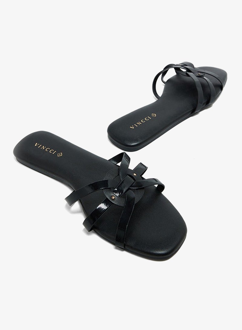 فينتشي صندل مسطح بشرائط متعددة - Image 3